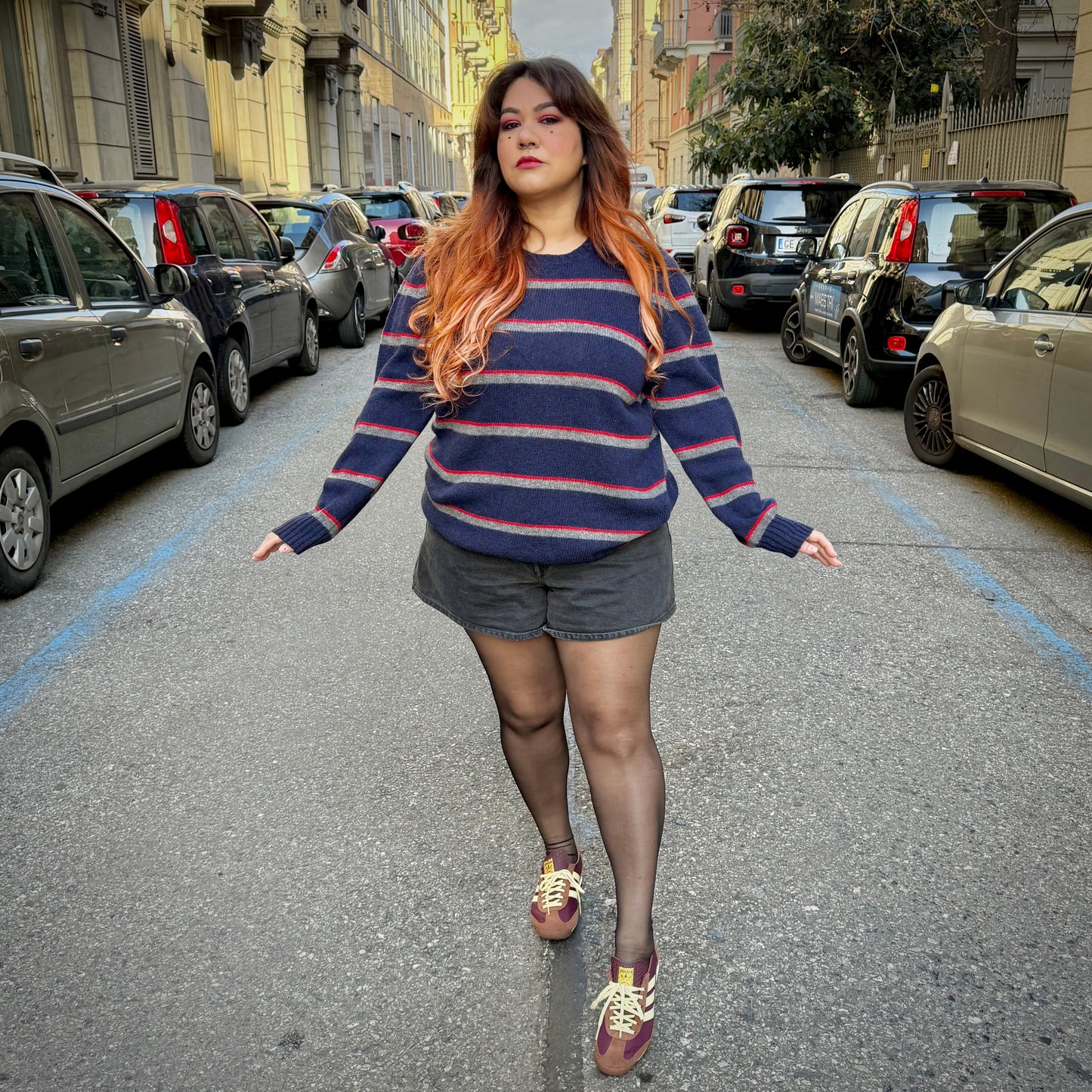 Maglione righe L/XL