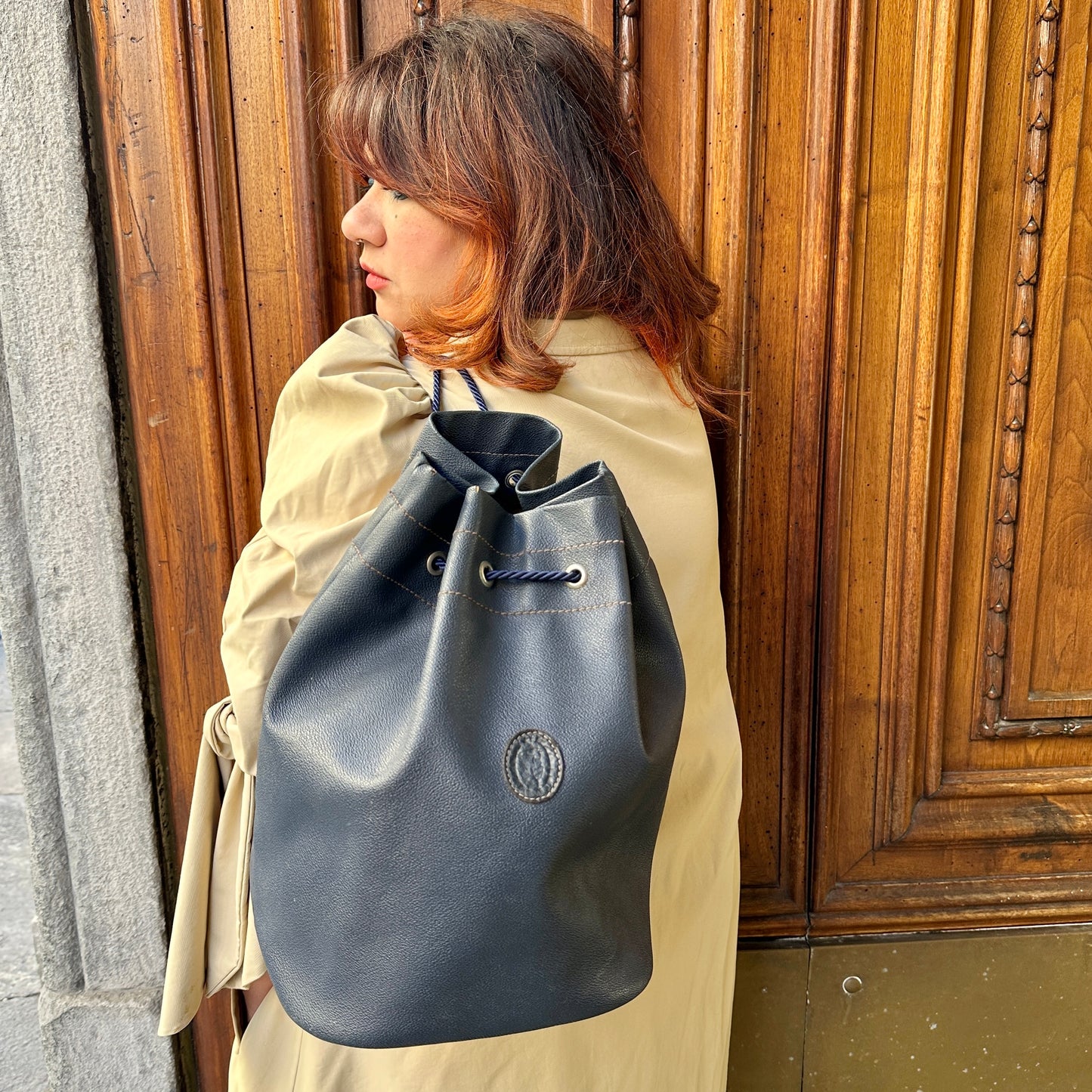 Trussardi secchiello zaino vintage