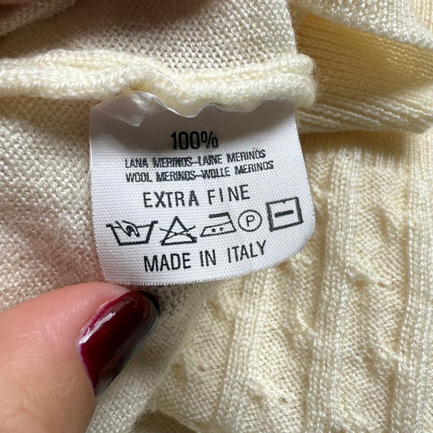 Polo lana extrafine L/XXL