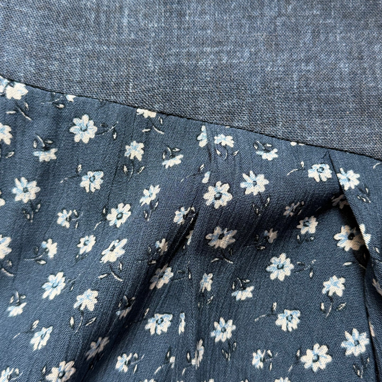 Abito blu fiori L/XXL