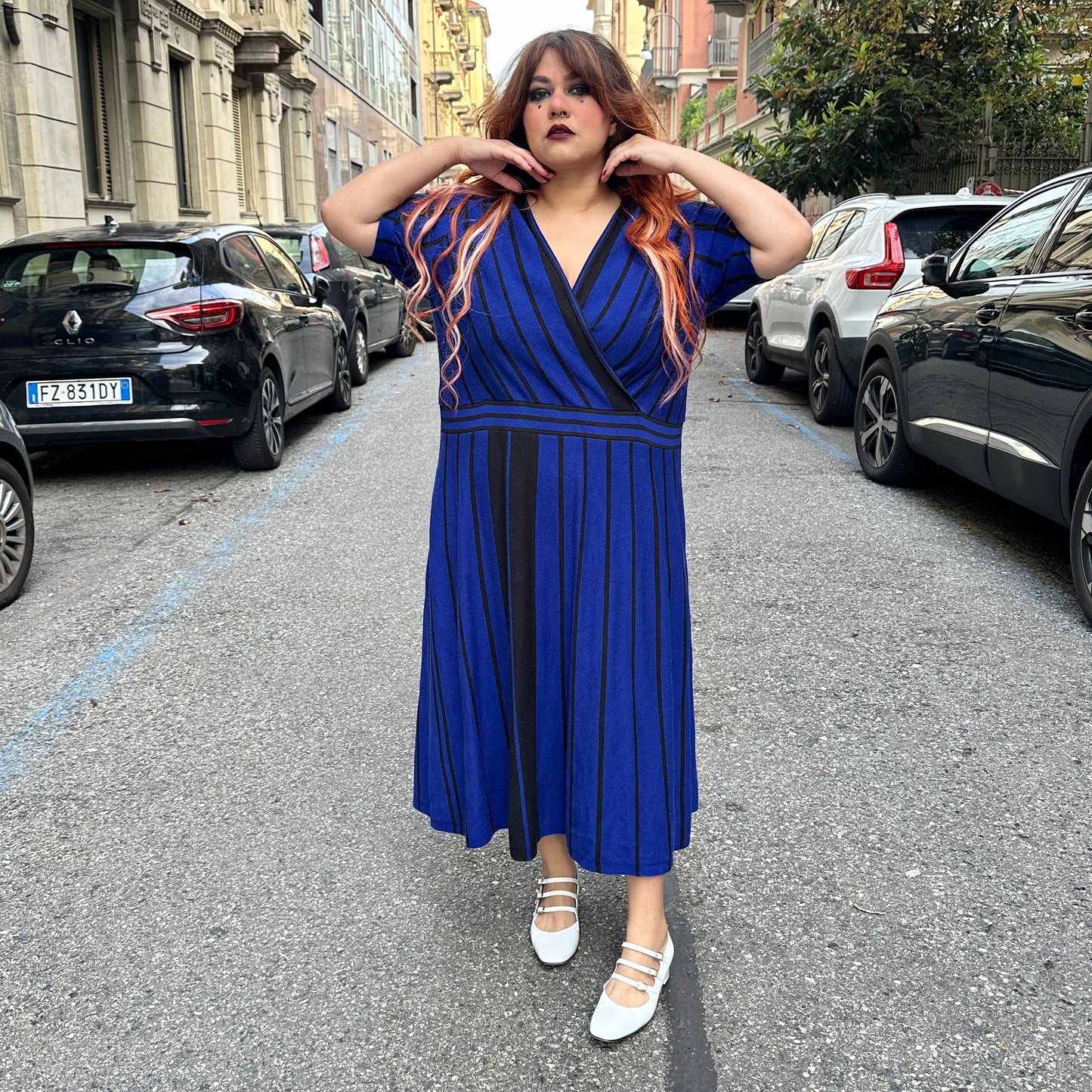 Abito righe tg XL/4XL