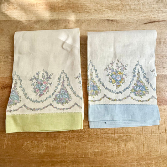 Coppia asciugamani vintage