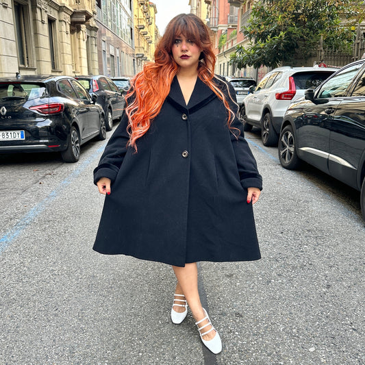 Cappotto vintage trapezio L/3XL