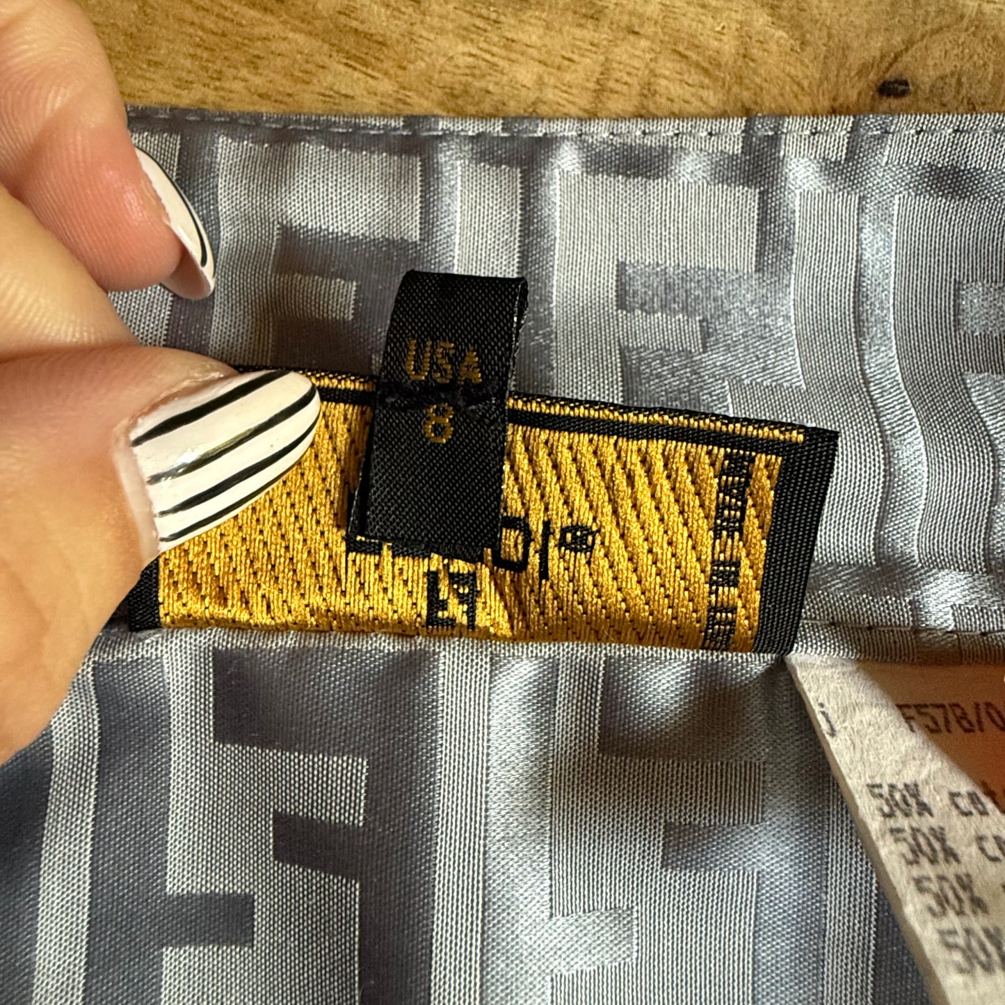 Fendi gonna monogram tg40