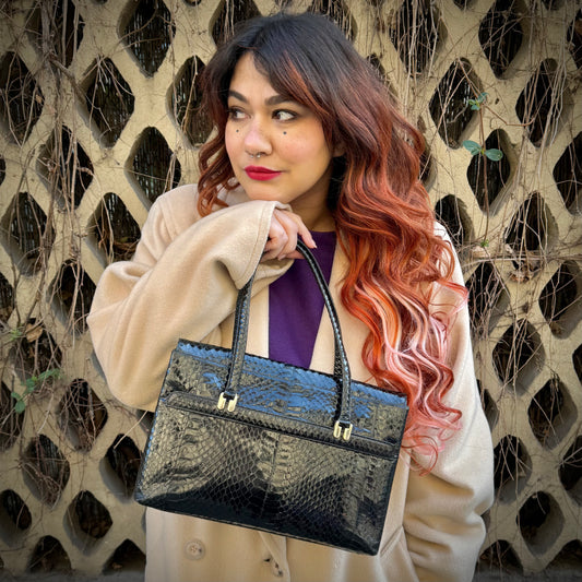 Borsa vintage rettile