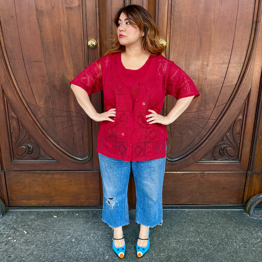 Twinset rosso vino L/XXL