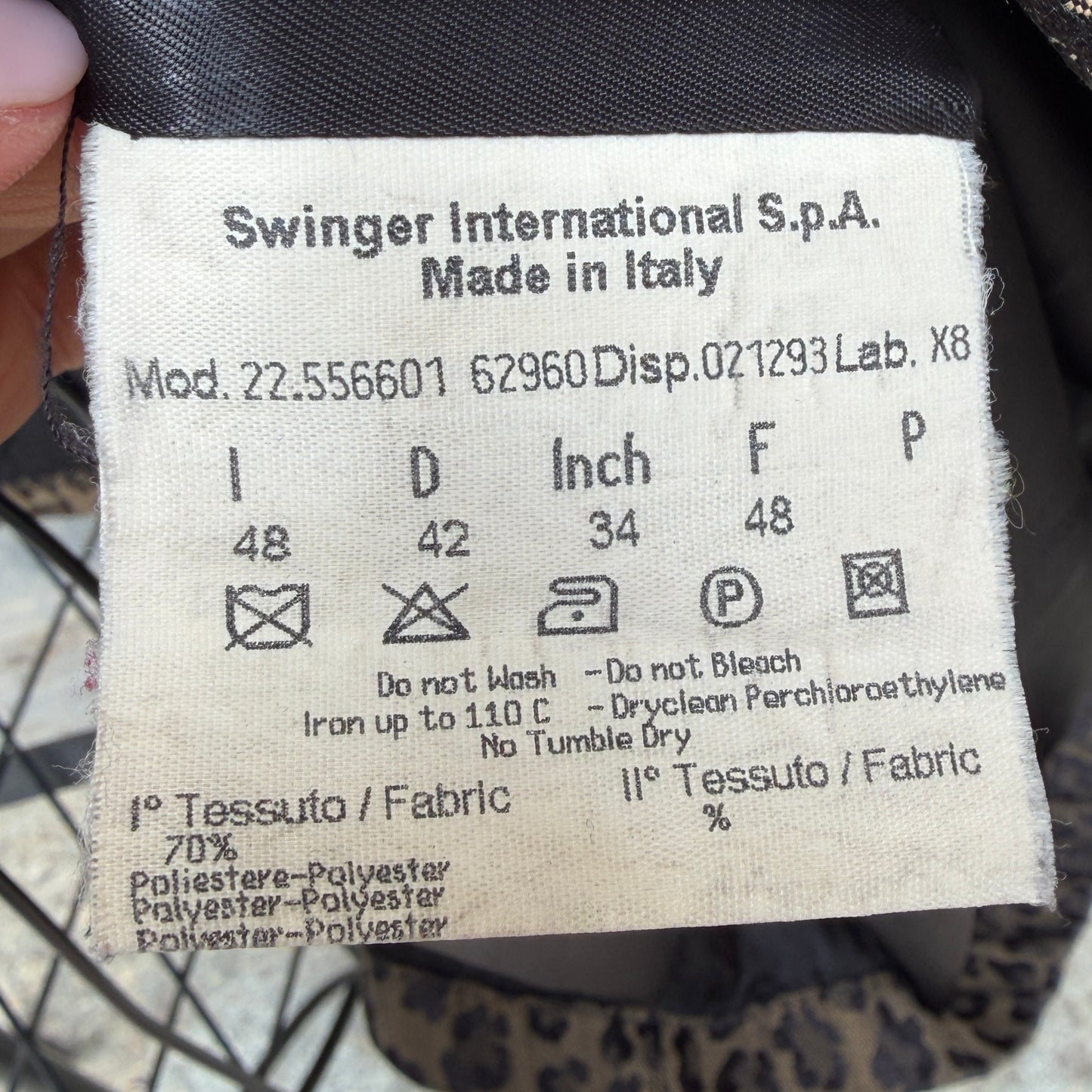 Fendi vintage maculata S/XL