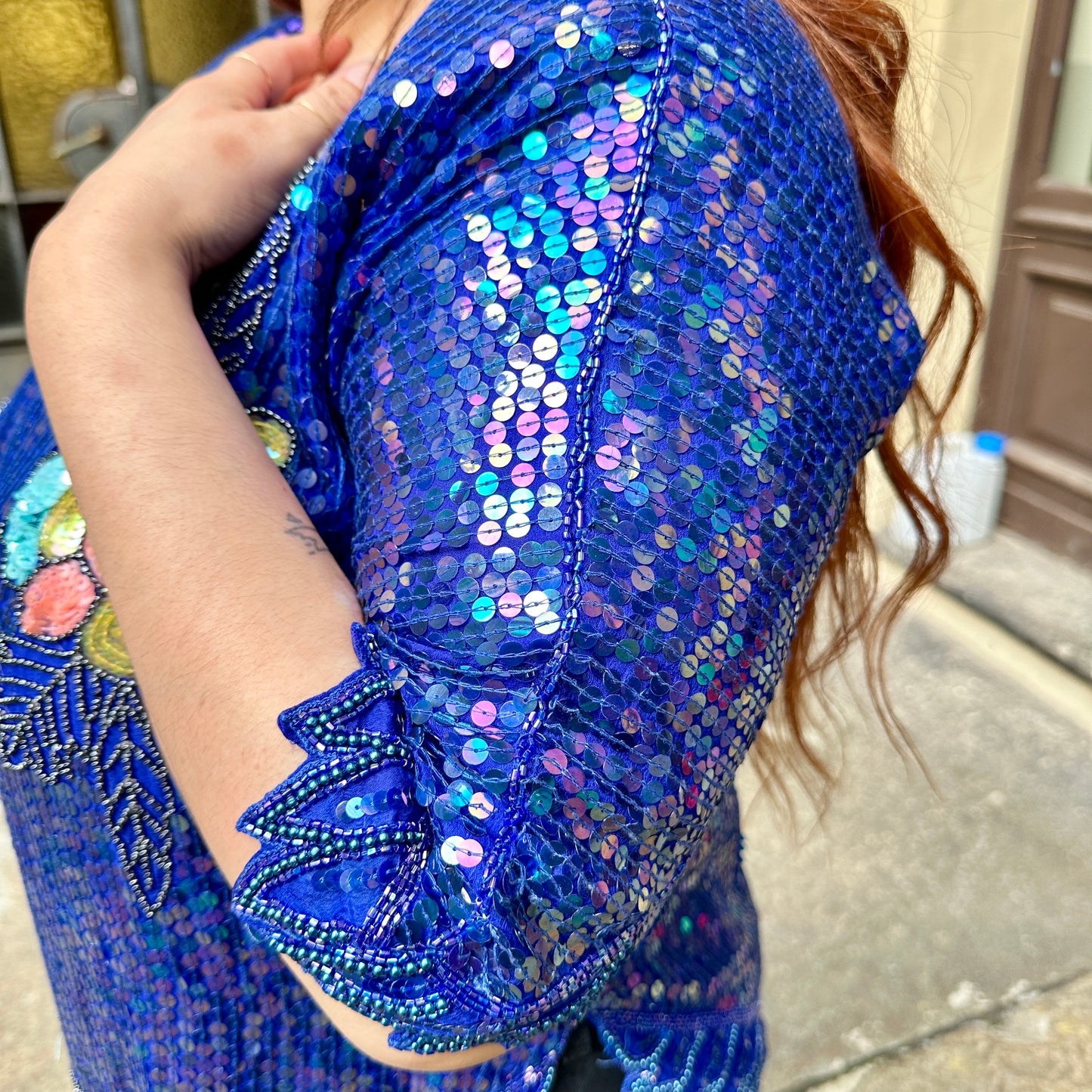 Blusa paillettes L/XXL