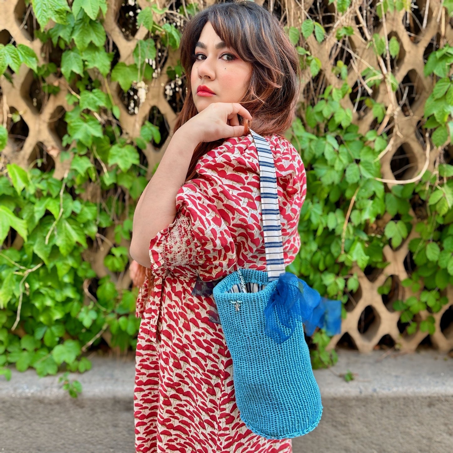 “Mochi bag” azzurra