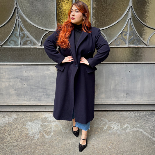 Cappotto blu vintage L/XXXL