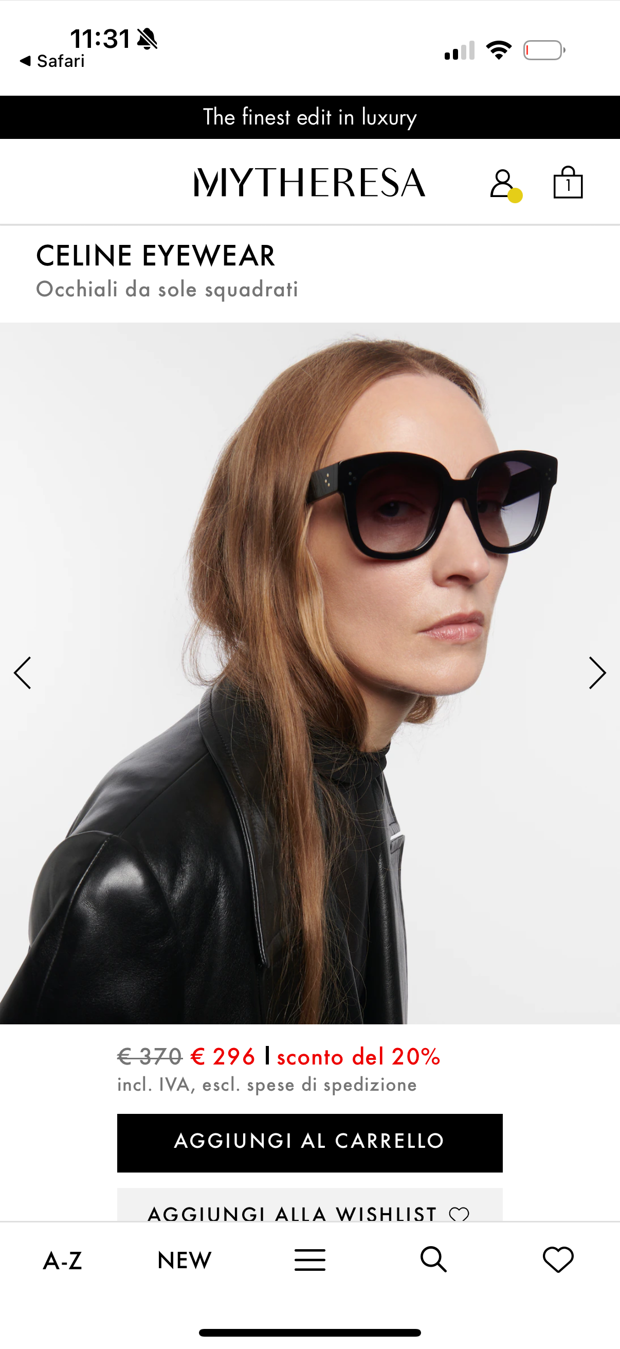 Celine eyewere occhiali fumè