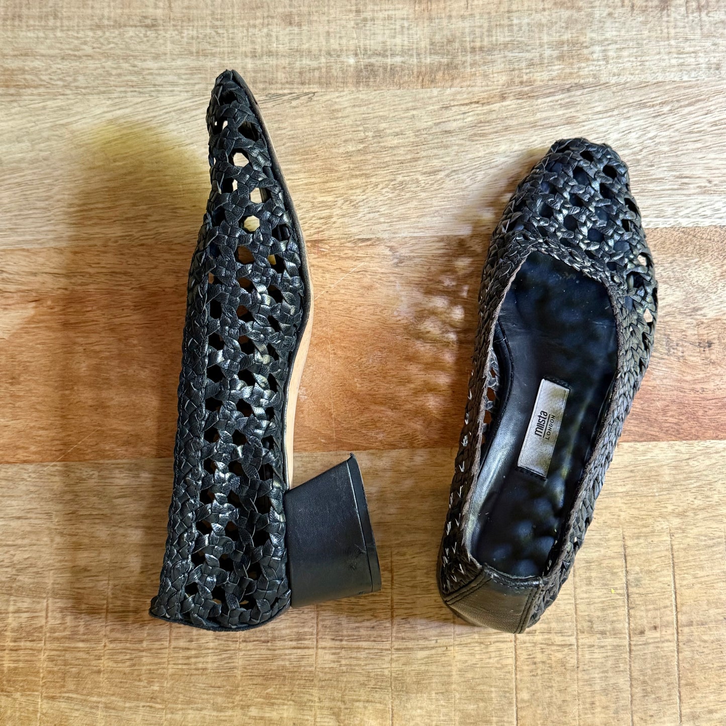 Miista scarpe intrecciate 38
