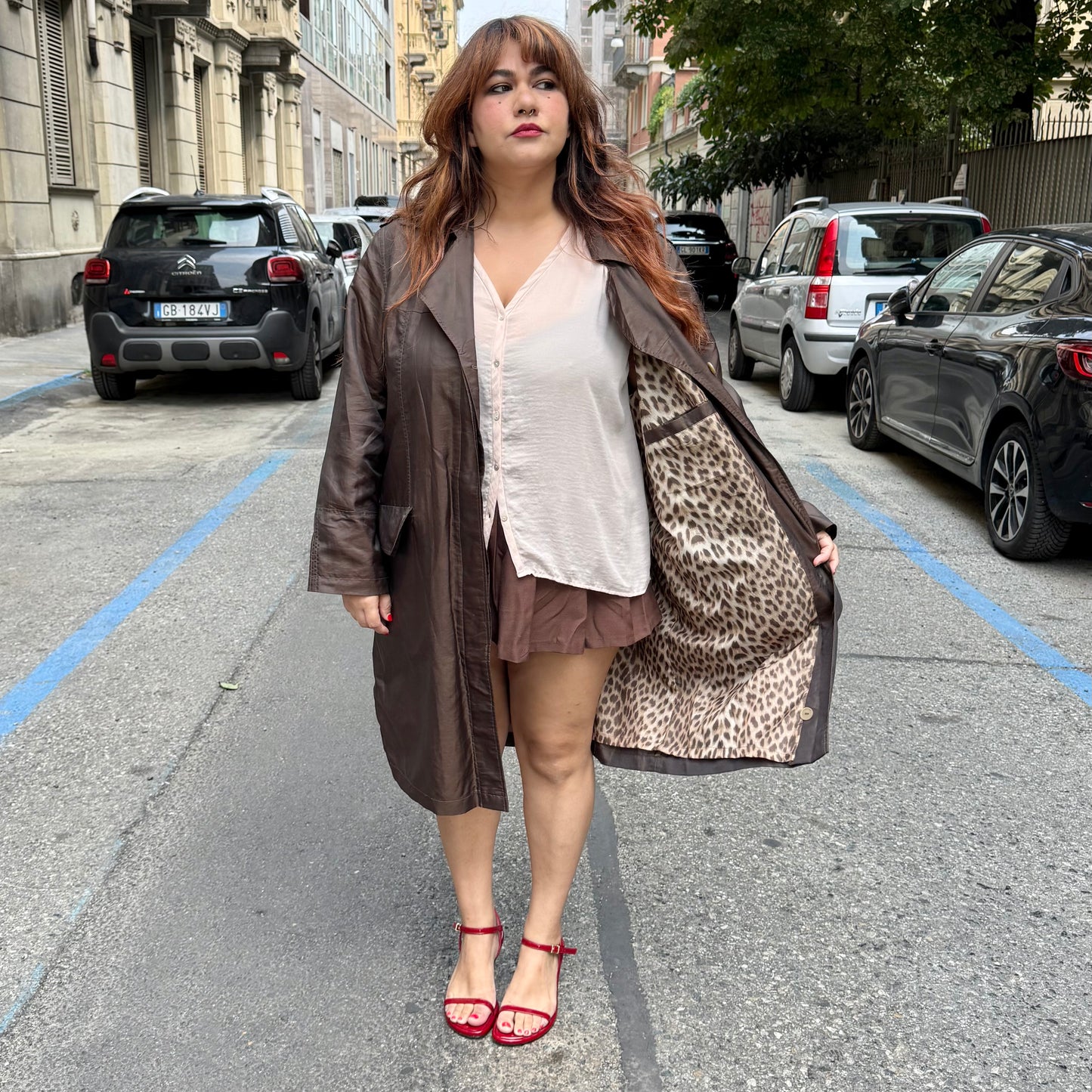 Trench leopardo L/XXXL