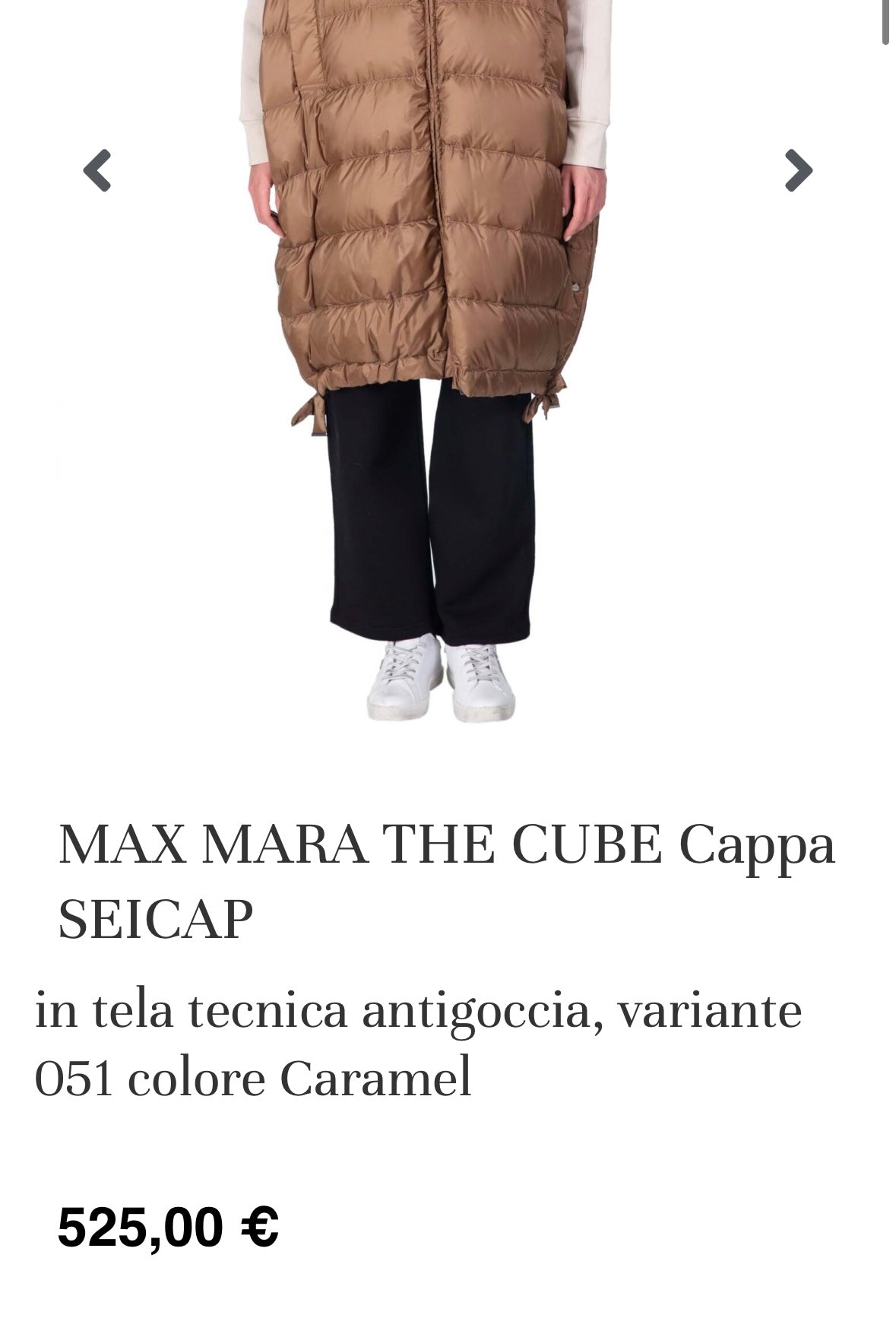 Max Mara cappa the cube TU
