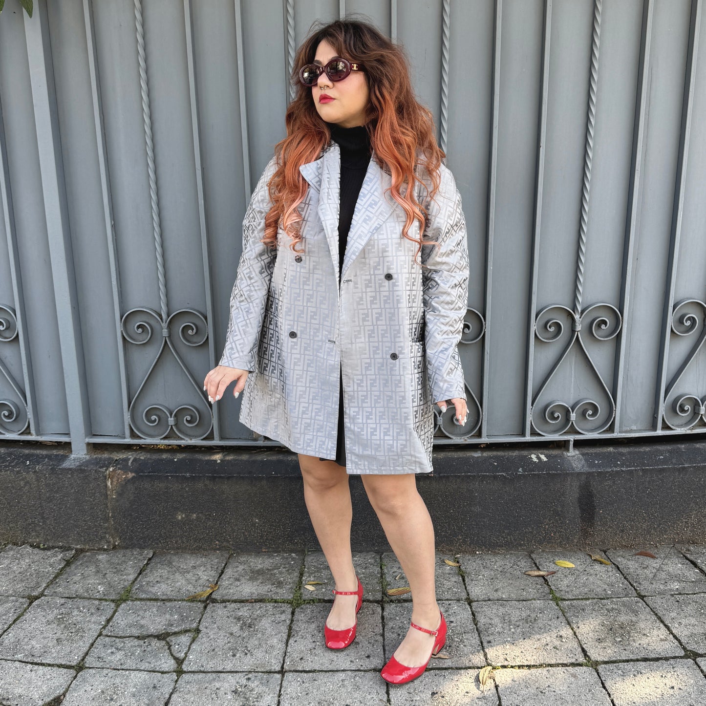 Fendi giacca monogram tg 44/48