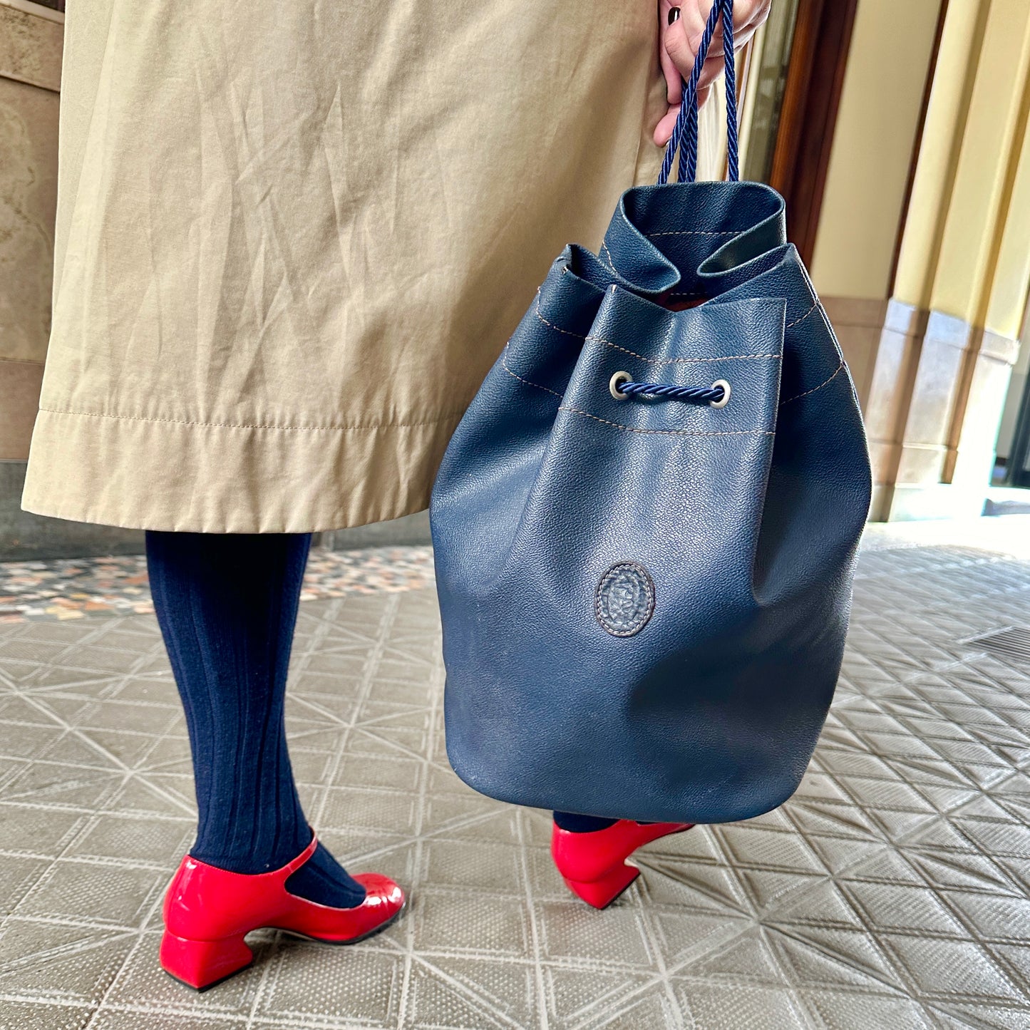 Trussardi secchiello zaino vintage