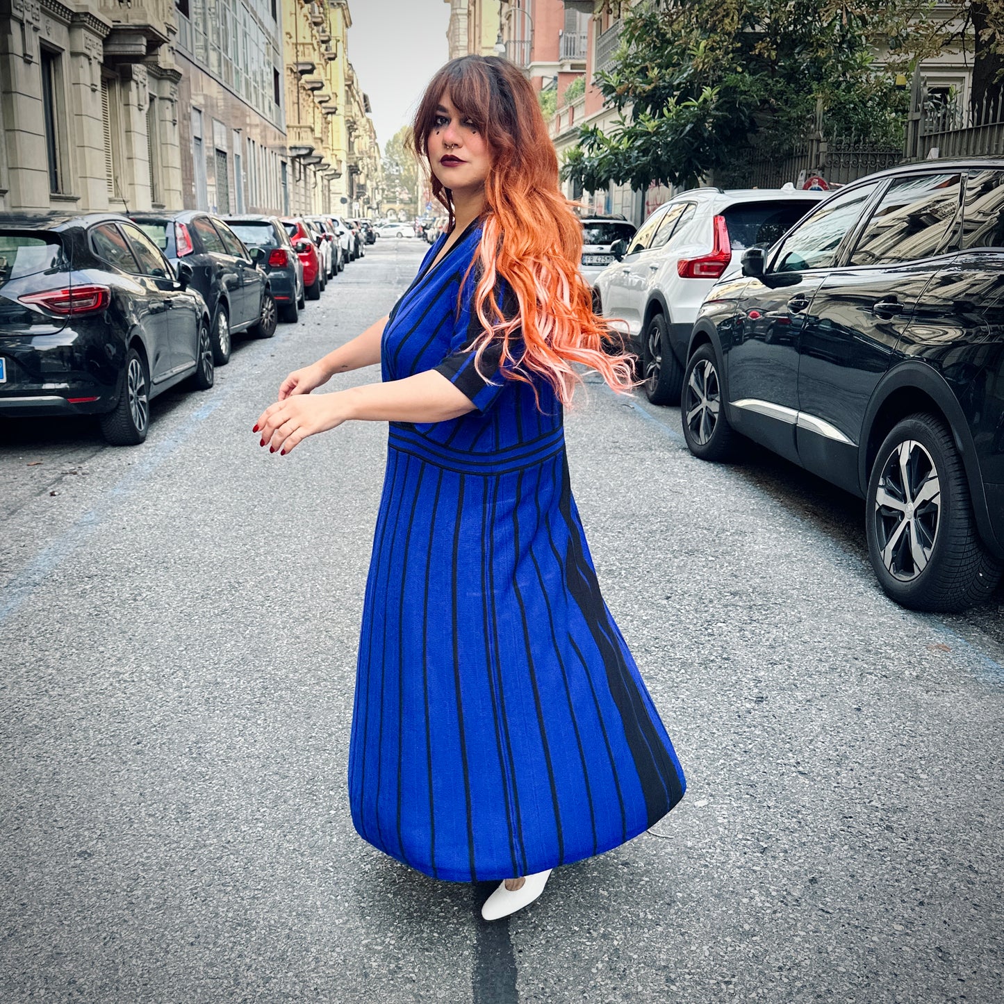 Abito righe tg XL/4XL