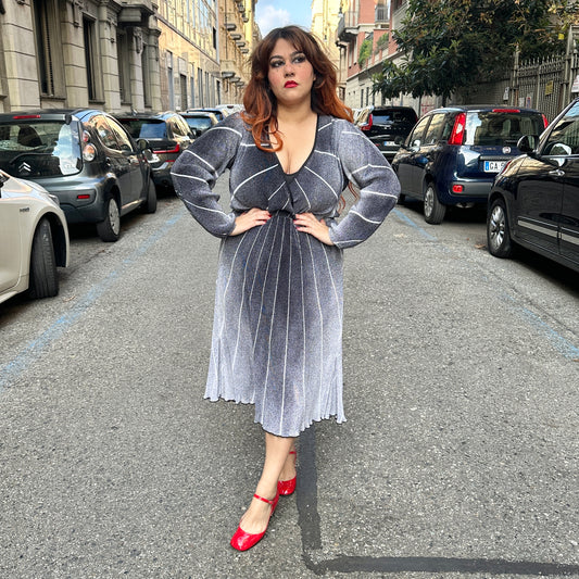 Vintage in plissè L/4XL