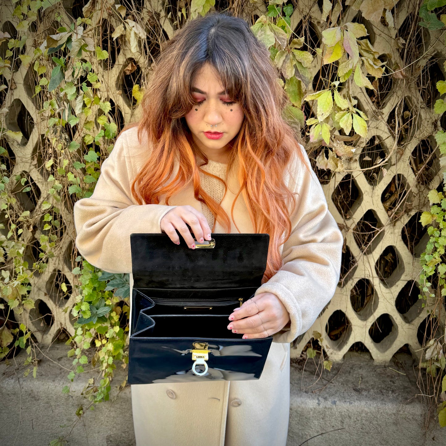 Borsa vintage nera