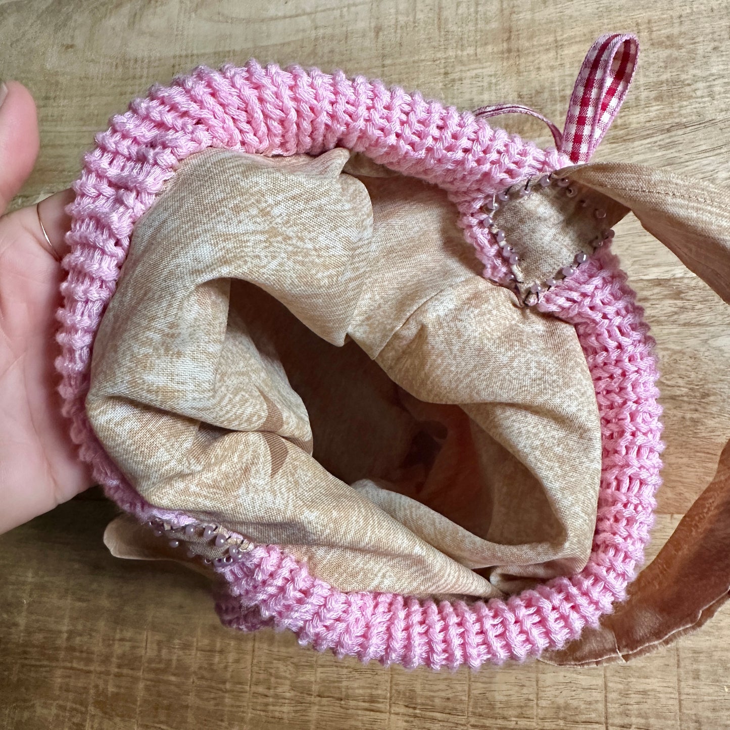 “Mochi bag” rosa chiaro