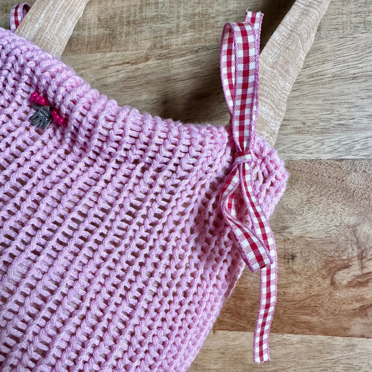 “Mochi bag” rosa chiaro