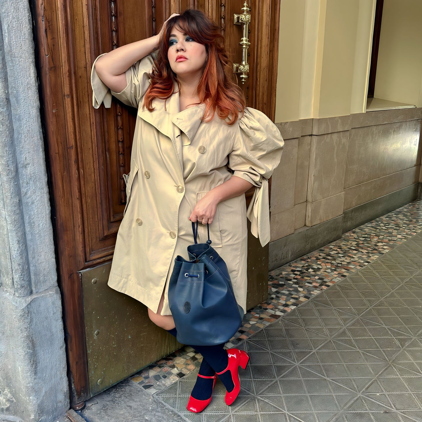 Trussardi secchiello zaino vintage
