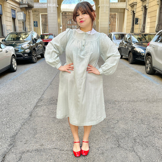 Abito vintage pastello L/3XL