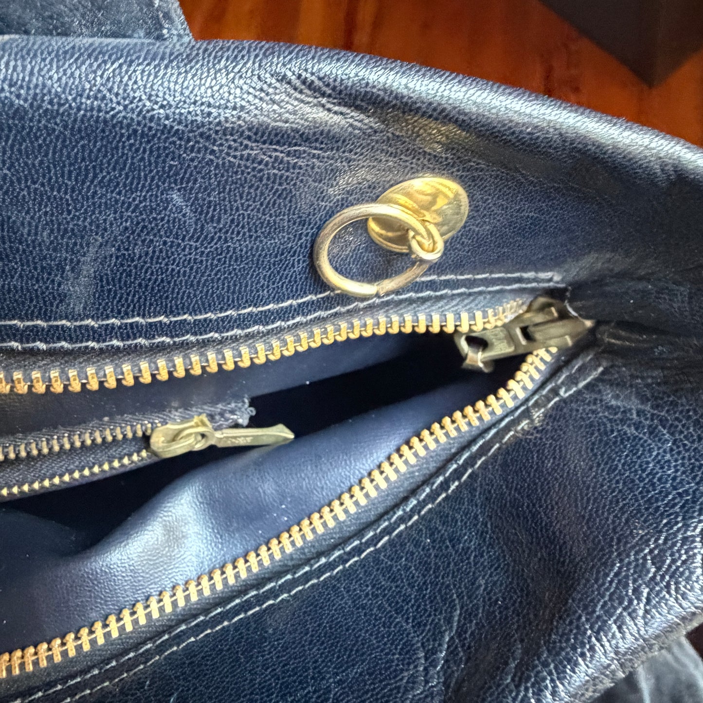 Borsetta vintage nero/blu