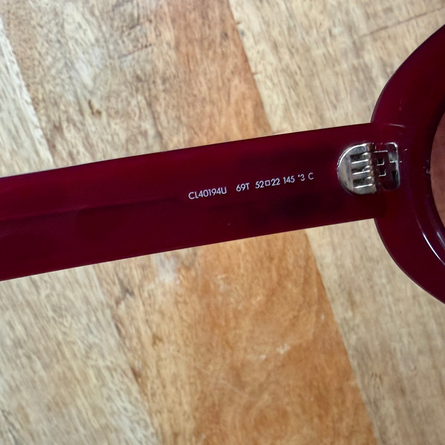 Celine  burgundy triomphe occhiali