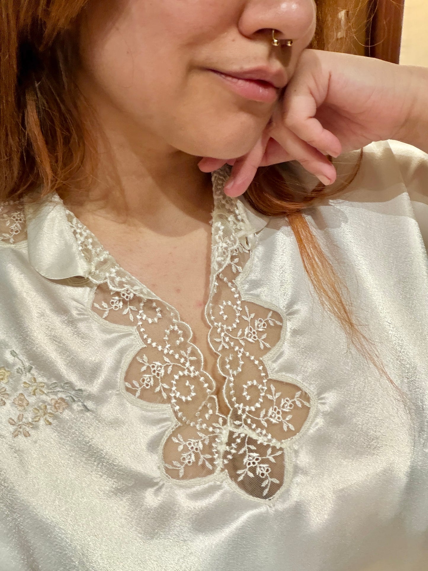 Pigiama vintage avorio L/XXXL