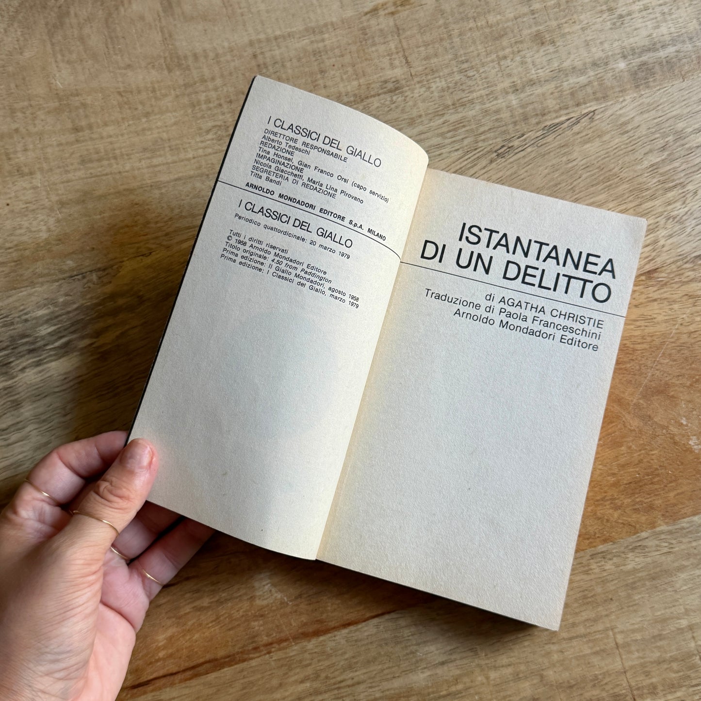 Agatha Christie “ istantanea di un delitto”