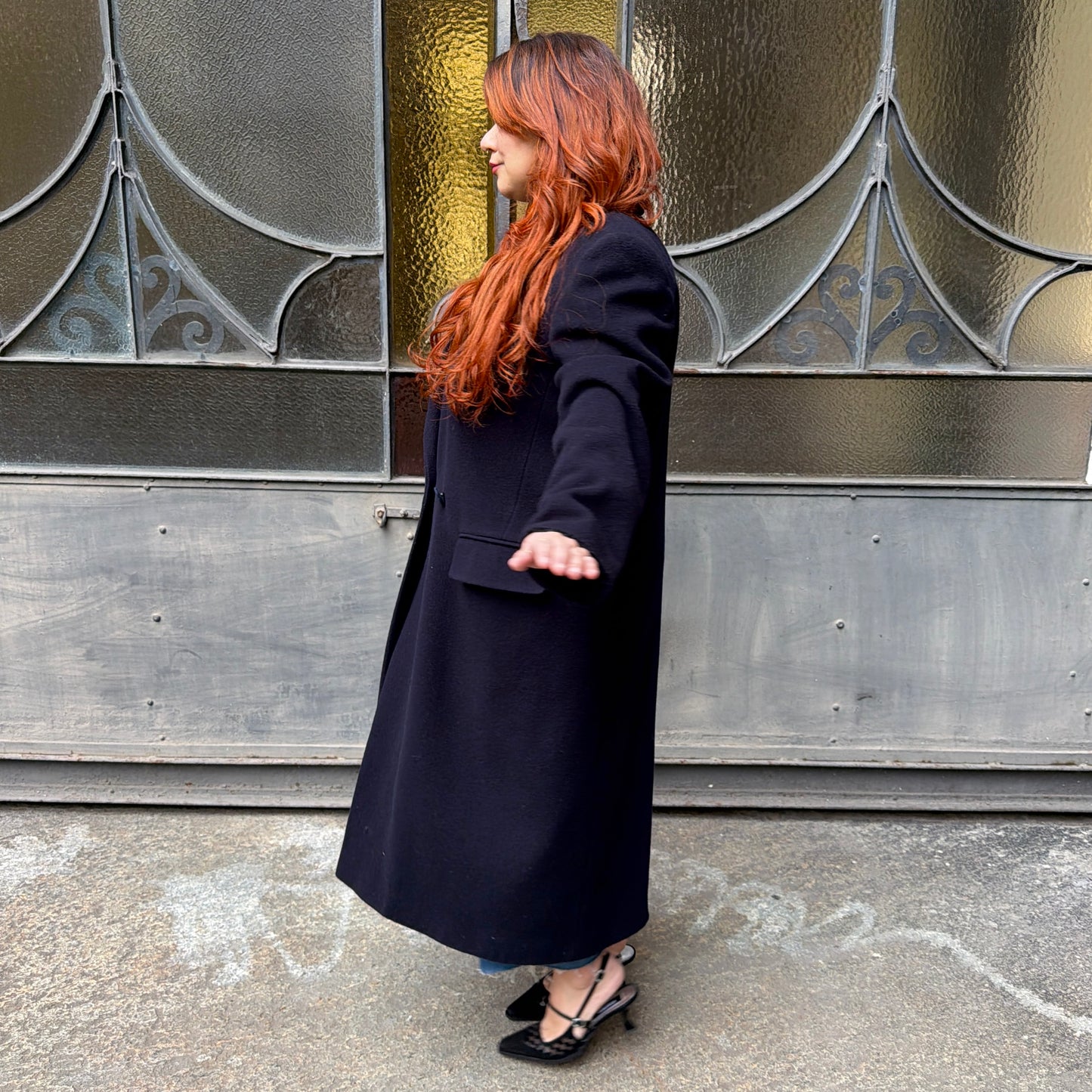 Cappotto blu vintage L/XXXL