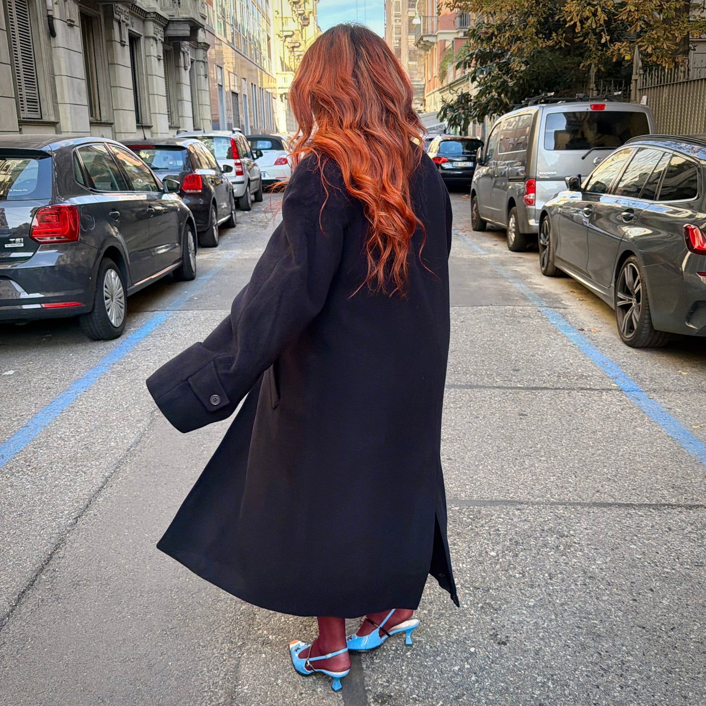 Cappotto blu sartoriale L/XXXL