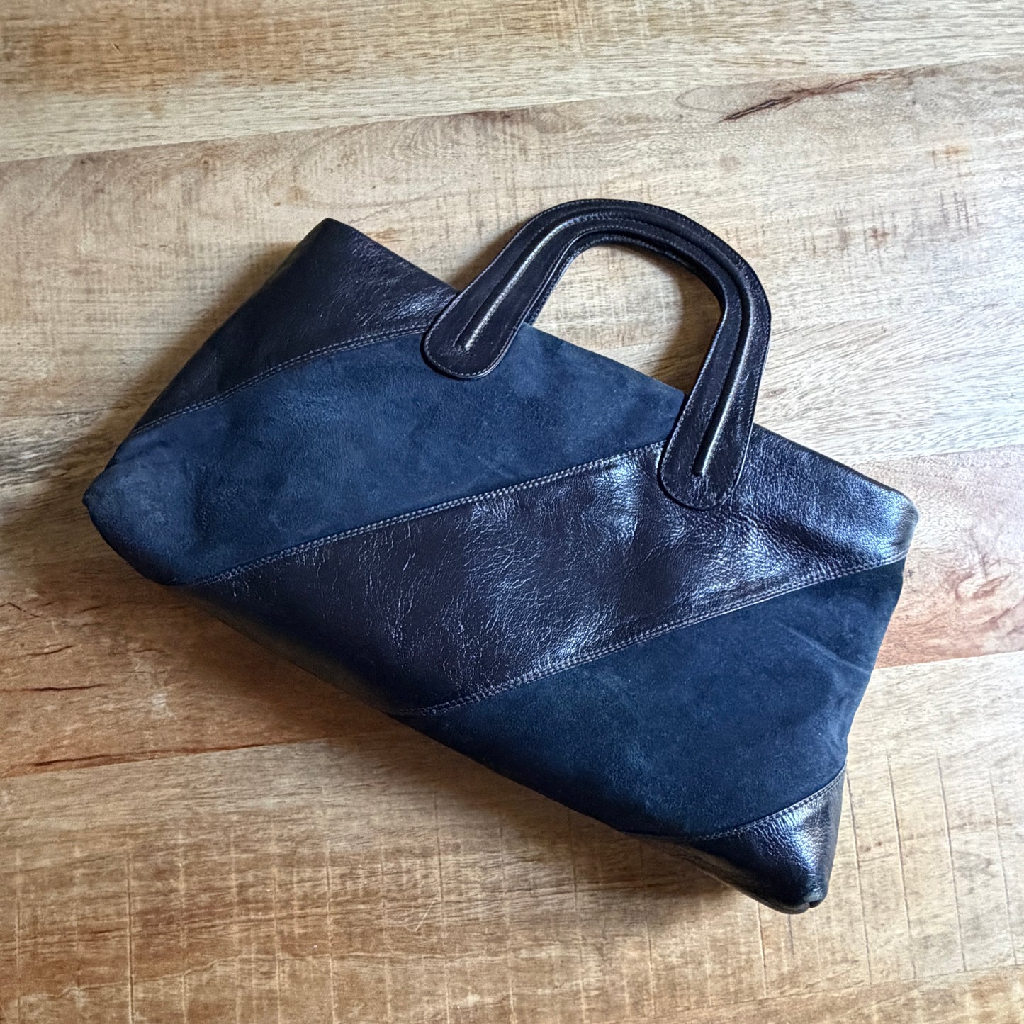 Borsetta vintage nero/blu