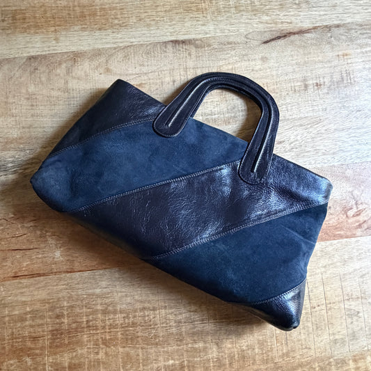 Borsetta vintage nero/blu