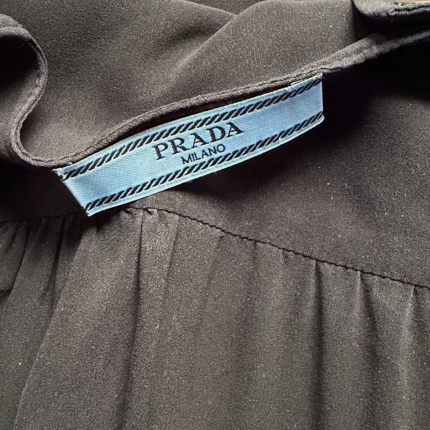 Prada blusa seta nera tg L/XXL