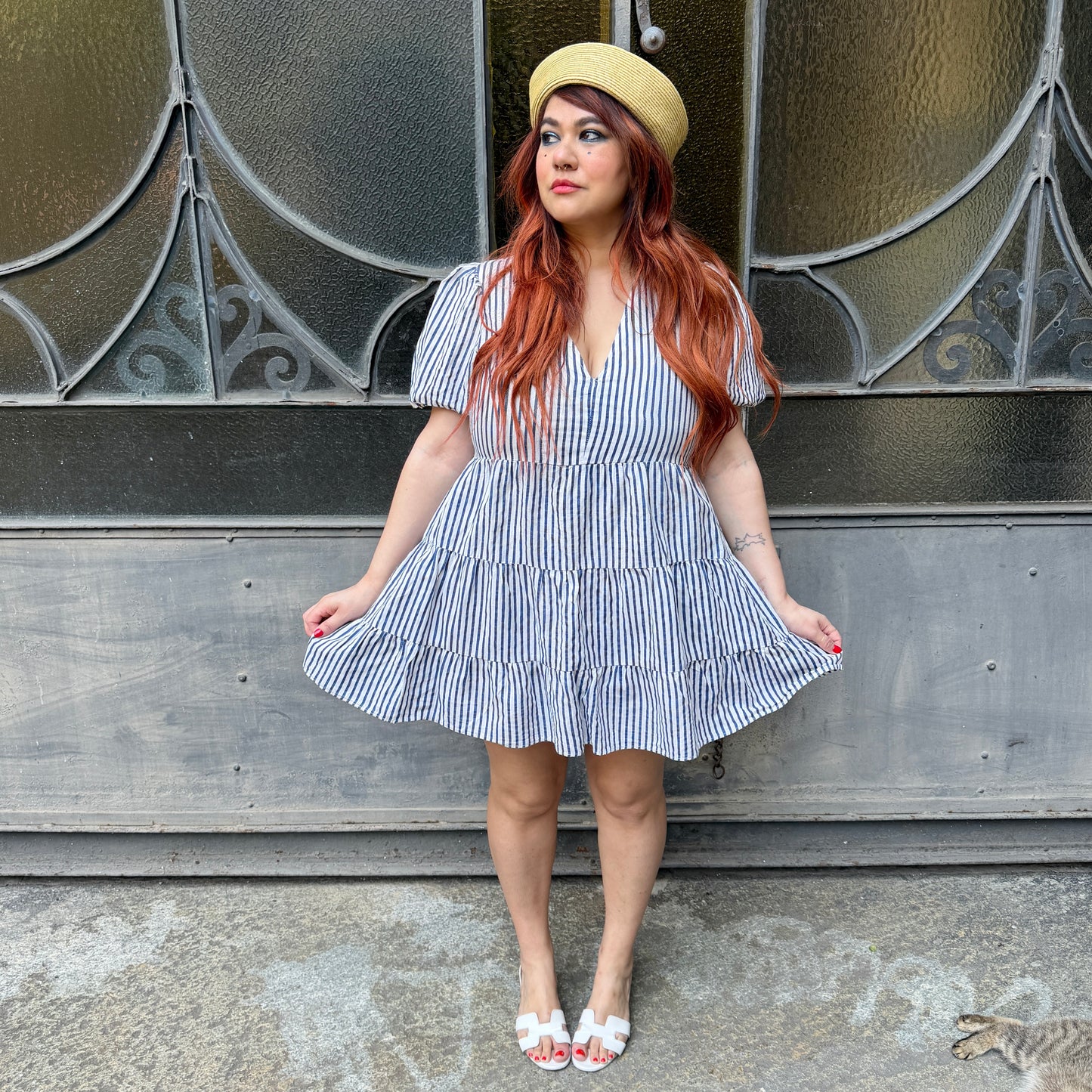 Zara mini dress righe M/XL