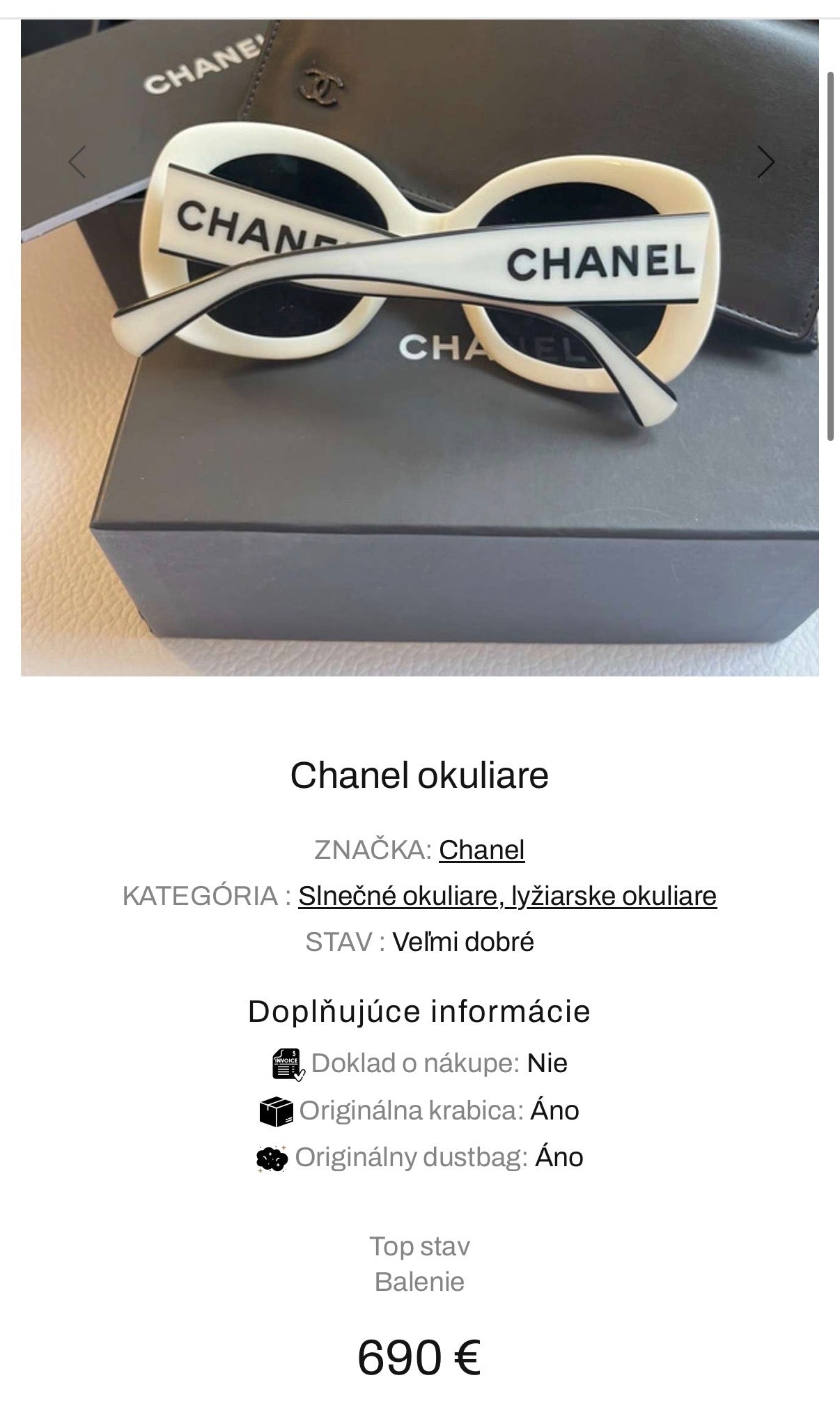 Chanel occhiali da sole