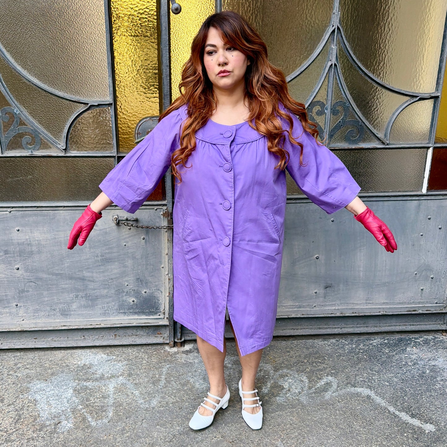 Trench viola L/XXXL