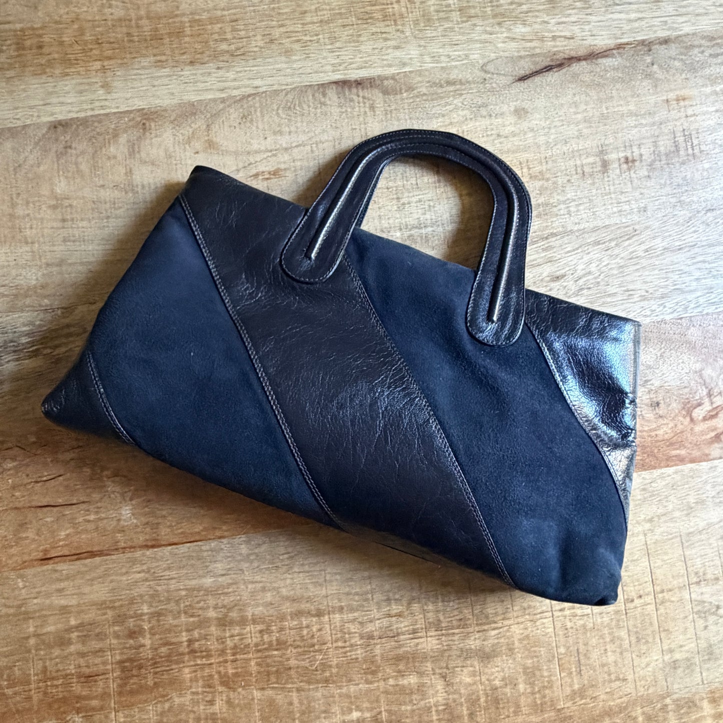 Borsetta vintage nero/blu