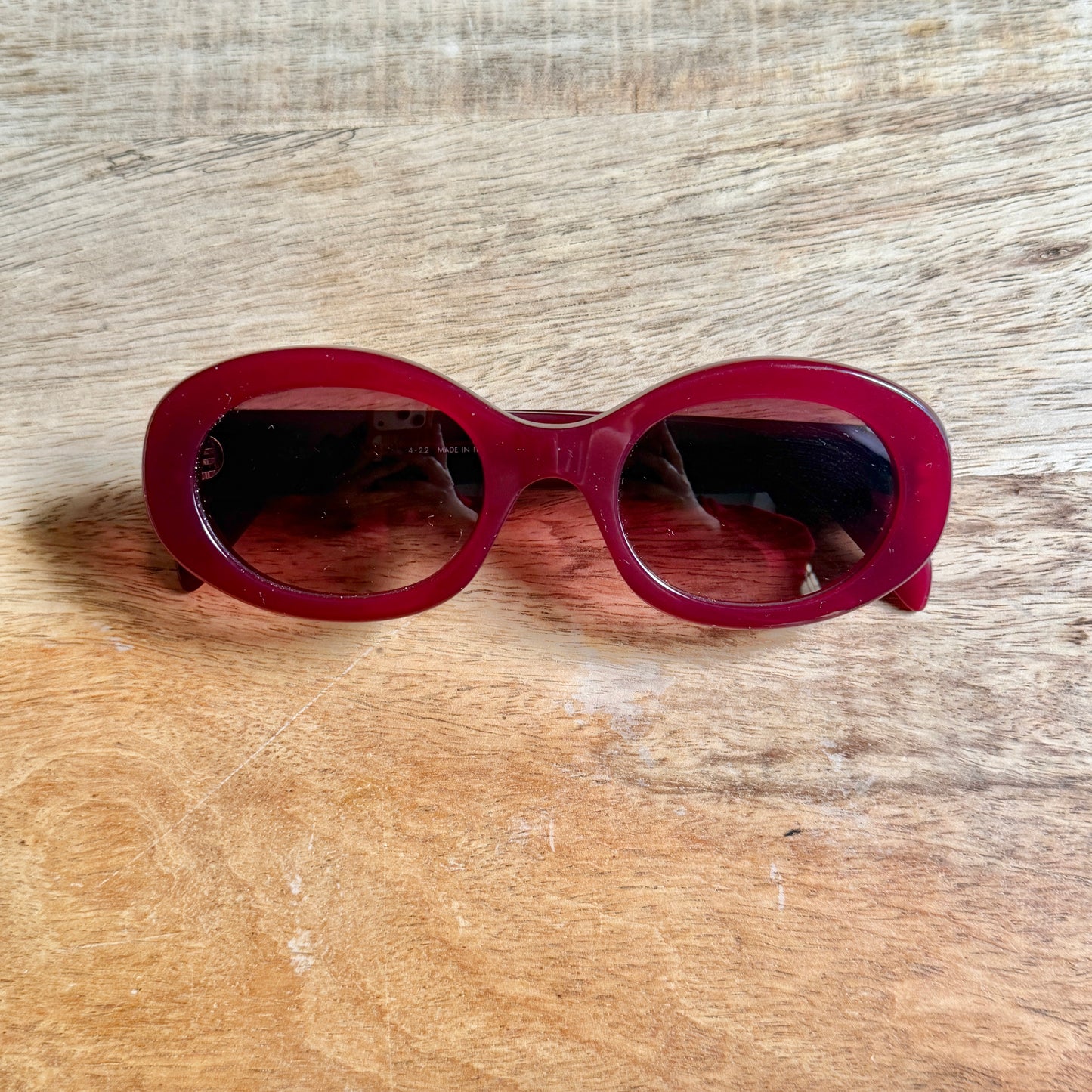 Celine  burgundy triomphe occhiali