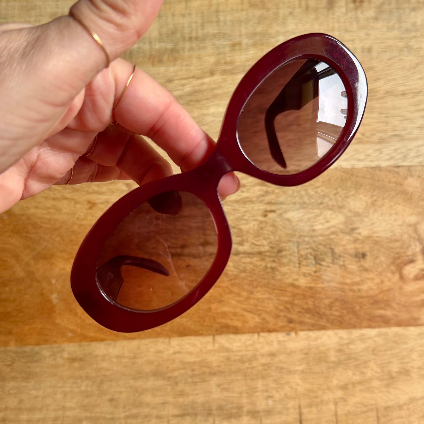 Celine  burgundy triomphe occhiali