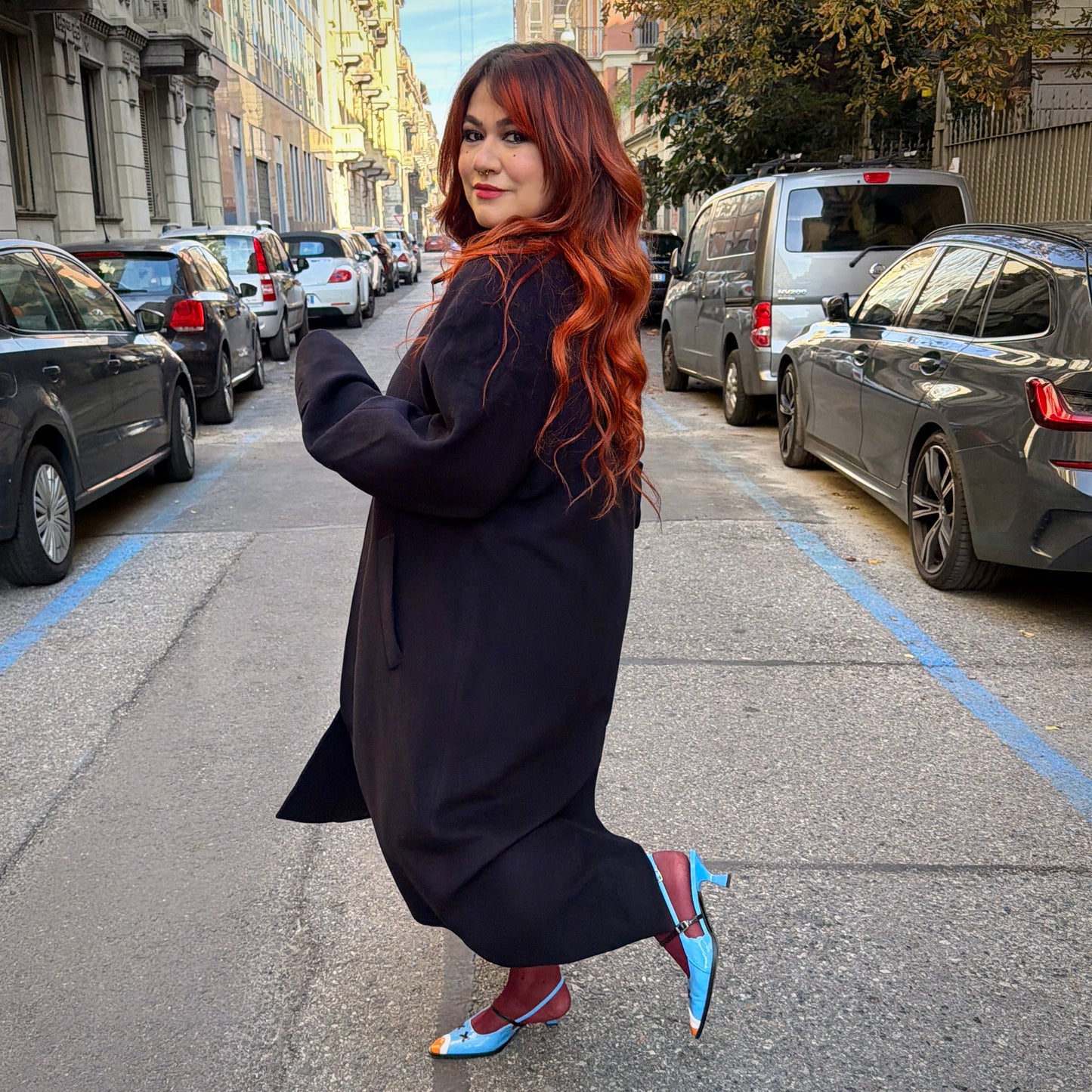 Cappotto blu sartoriale L/XXXL