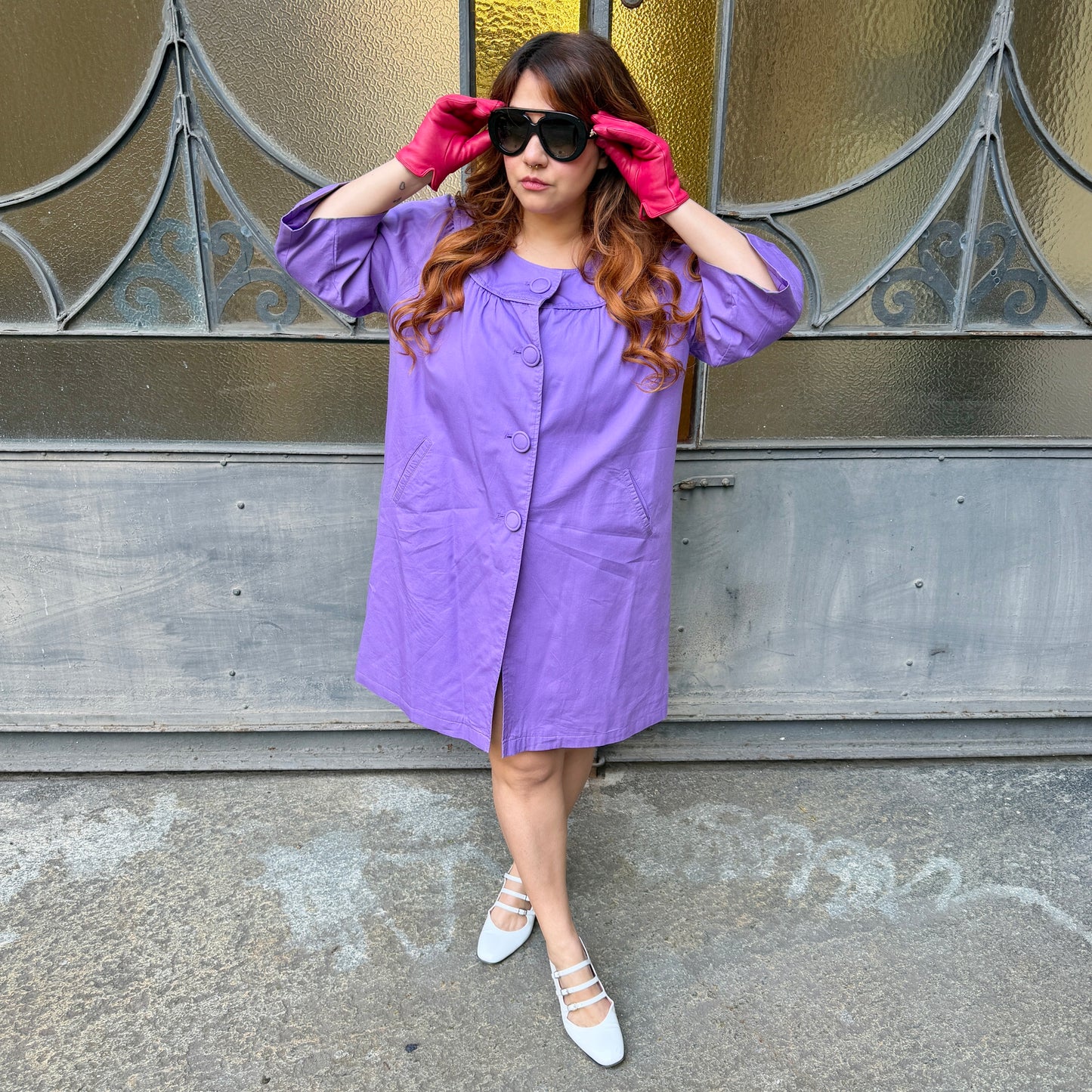 Trench viola L/XXXL