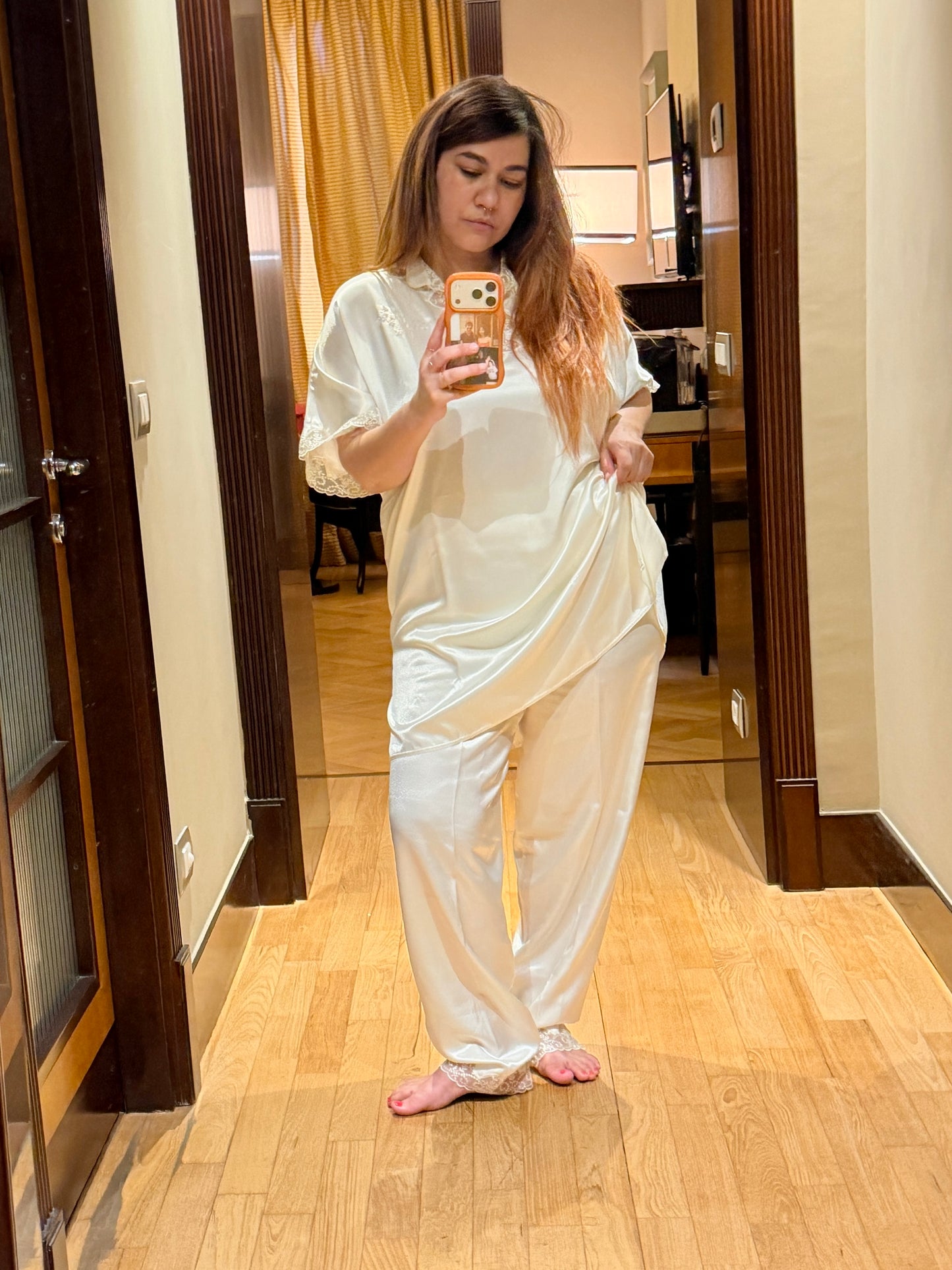 Pigiama vintage avorio L/XXXL