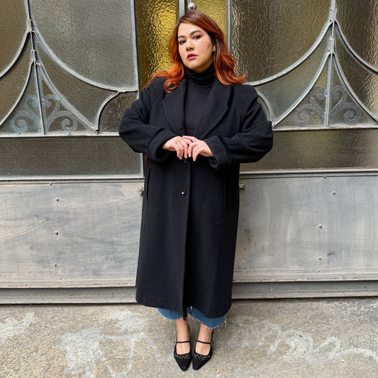 Cappotto vintage nero L/XXL