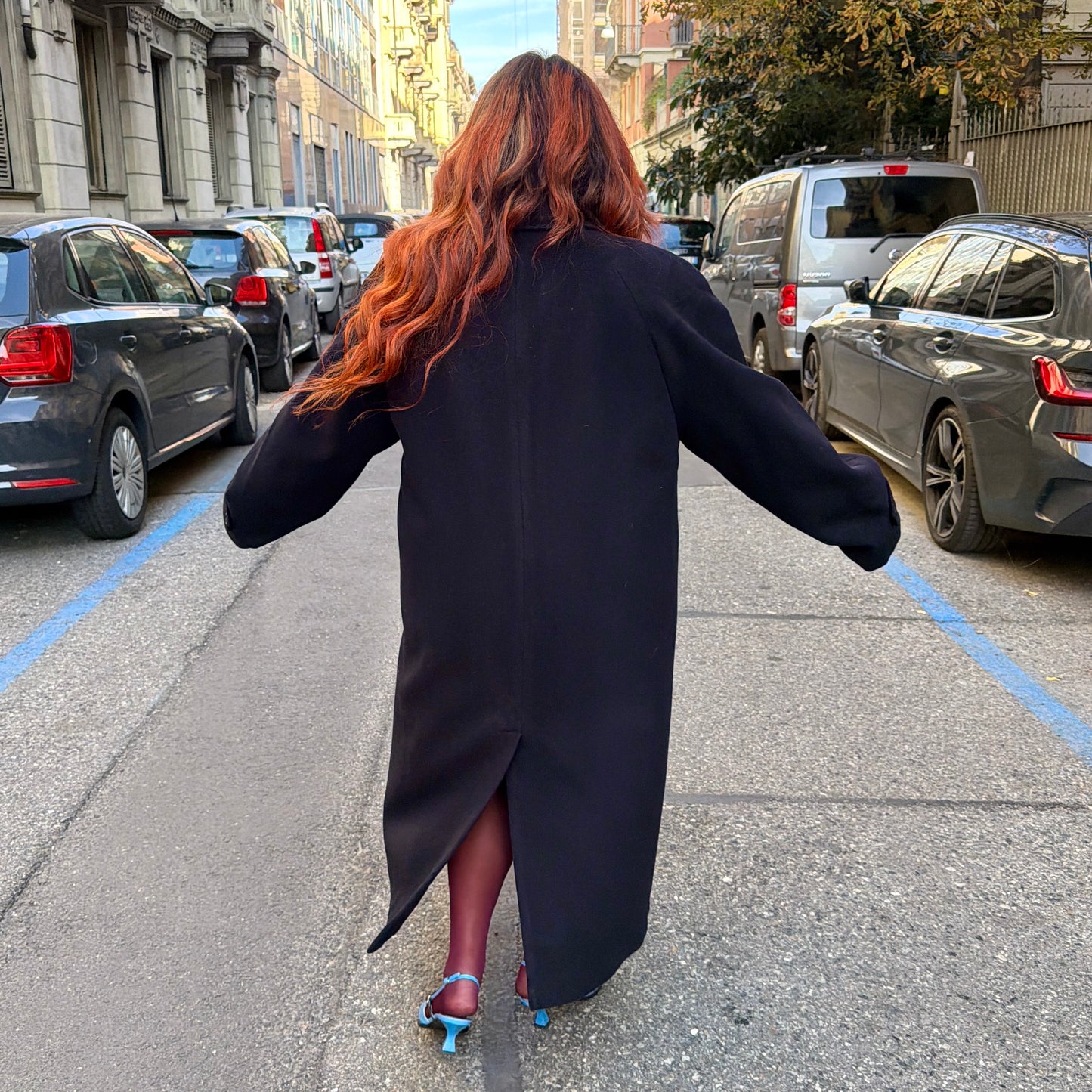 Cappotto blu sartoriale L/XXXL