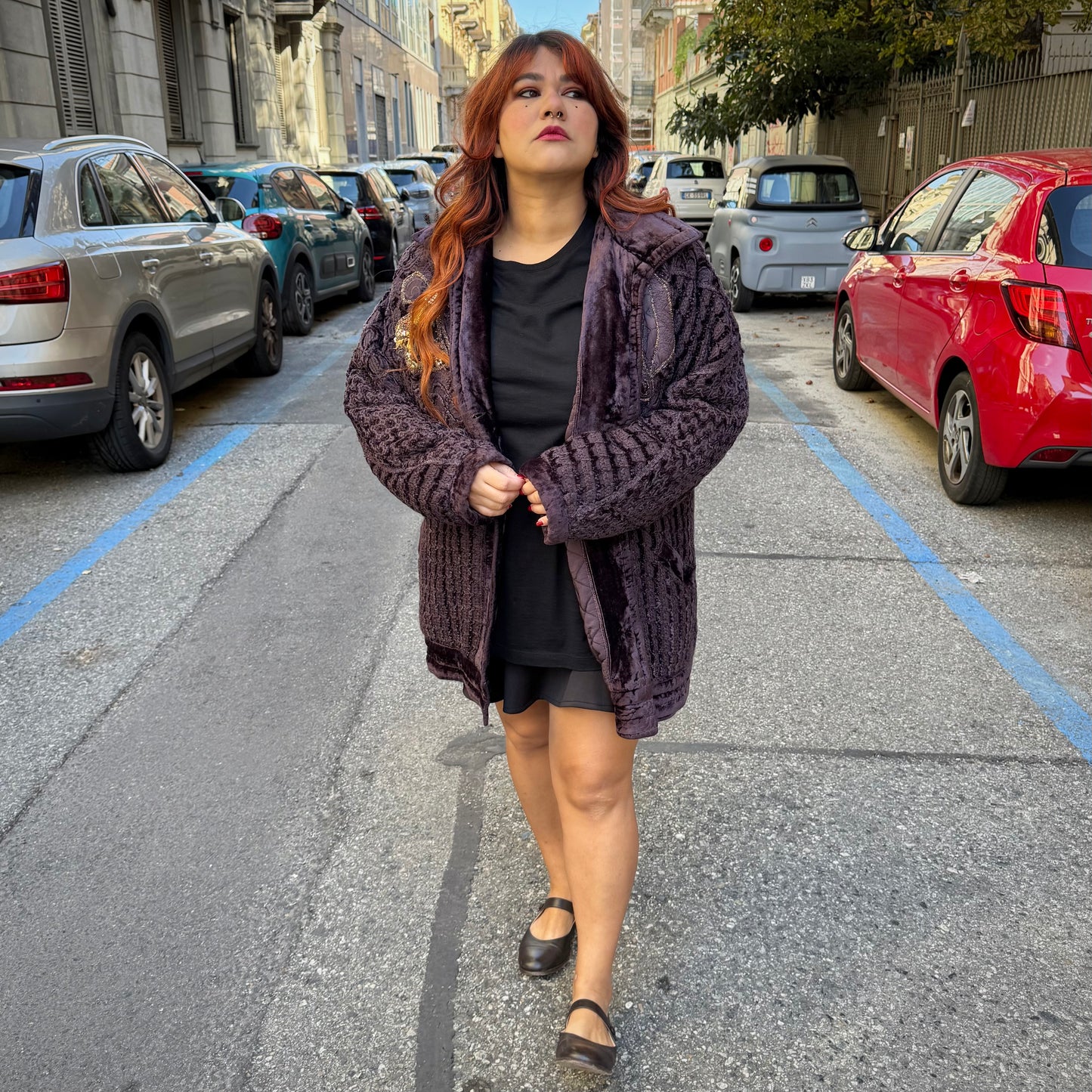 Giacca viola vintage L/XXXL