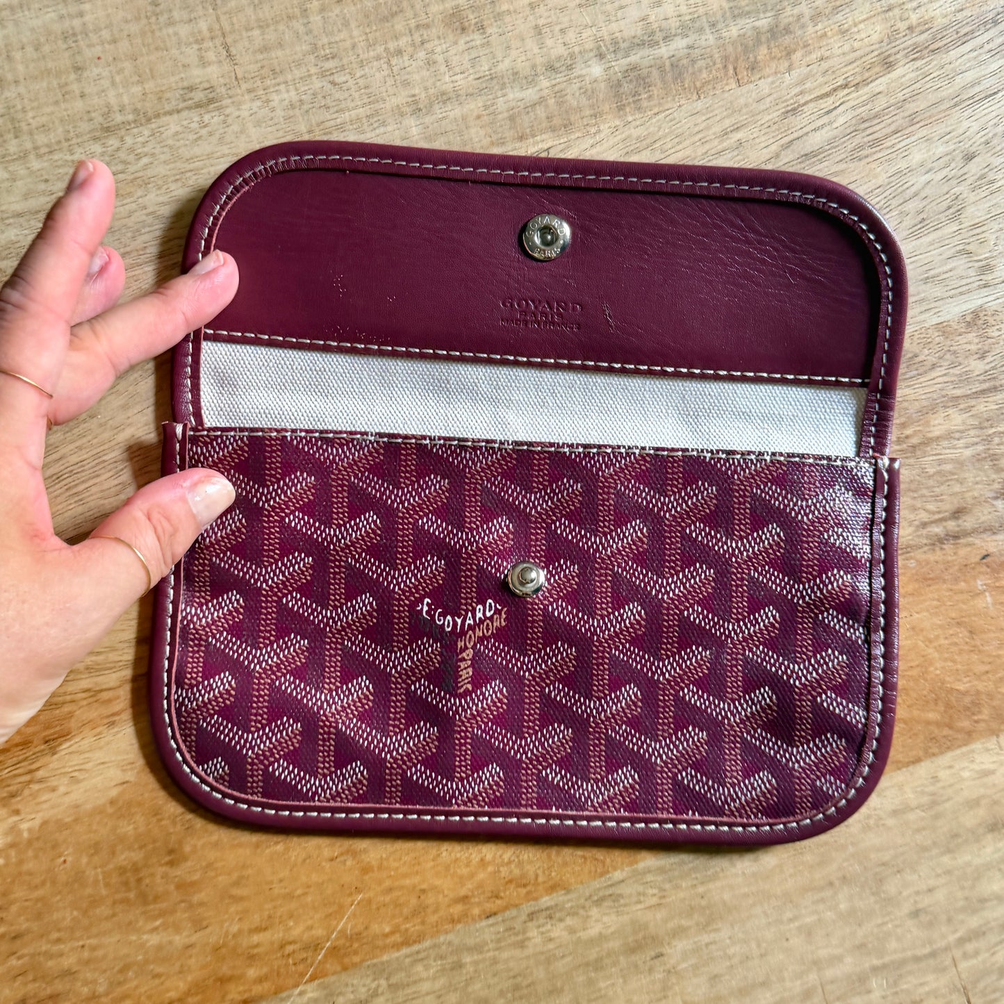 Goyard pochette bordeaux