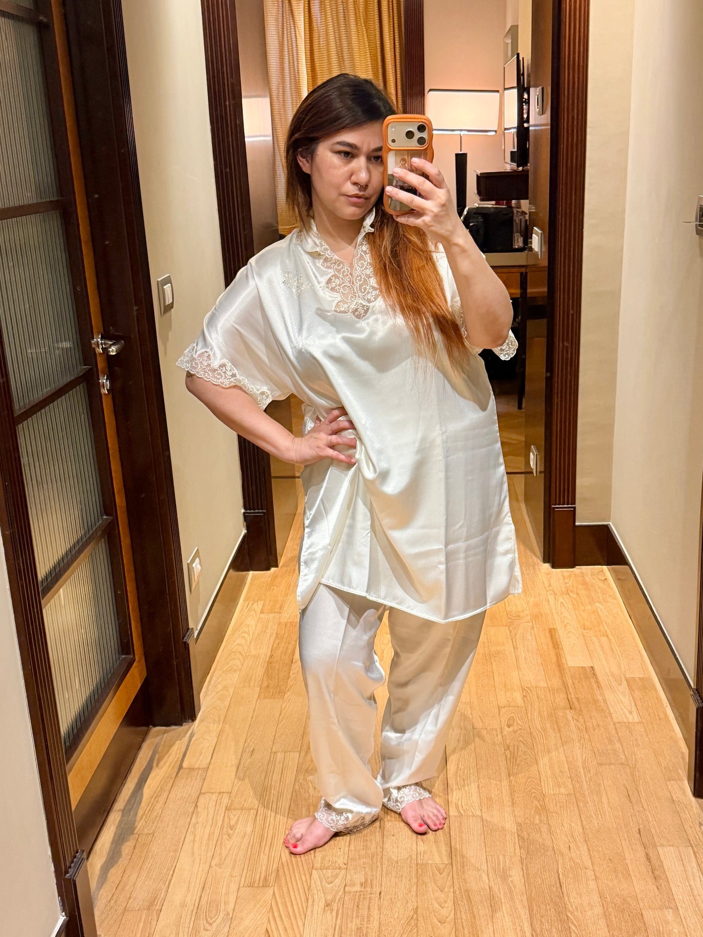 Pigiama vintage avorio L/XXXL